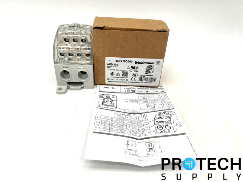 Load image into Gallery viewer, Weidmuller Pole Power Distribution Block 250A 1562100000 NEW with WARRANTY
