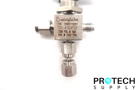 Swagelok SS-41GXS2 3-Way Ball Valve 1/8