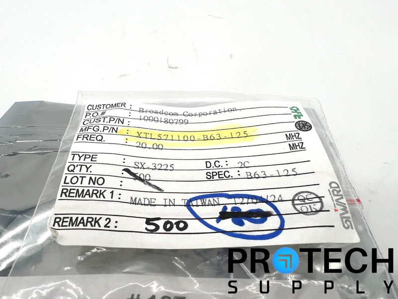 Load image into Gallery viewer, (500/Pk) Siward XTL571100-B63-125 Resonator Crystal with WARRANTY
