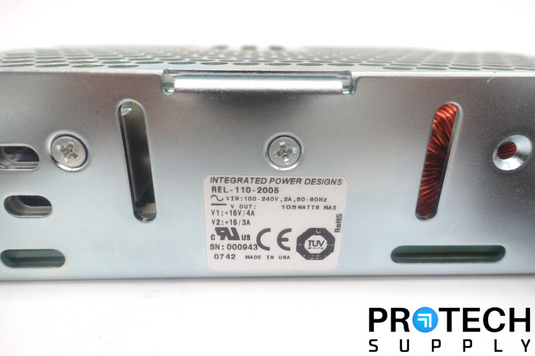 Integrated Power Design REL-110-2005 Power Supply w/ Power Cable NEW w/ WARRANTY