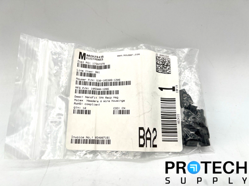 6/Pk Molex 6 Rectangular Connectors 538-105308-1206 with WARRANTY