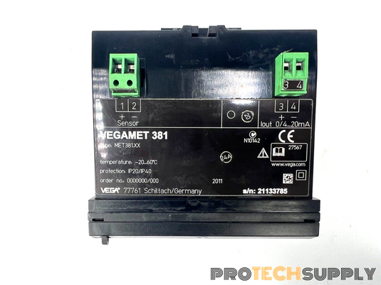 Vega VEGAMET 381 MET381.XX SIL Controller & Display Instrument with WARRANTY