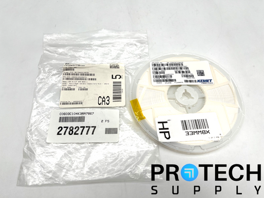 (4000/Pk) Kemet C0603C104K3RACTU Ceramic Capacitor NEW with WARRANTY