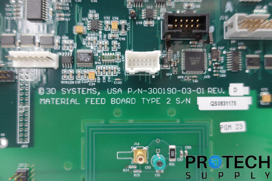 3D Systems Feed Board 300190-03-01 from Projet DP 3000 with WARRANTY