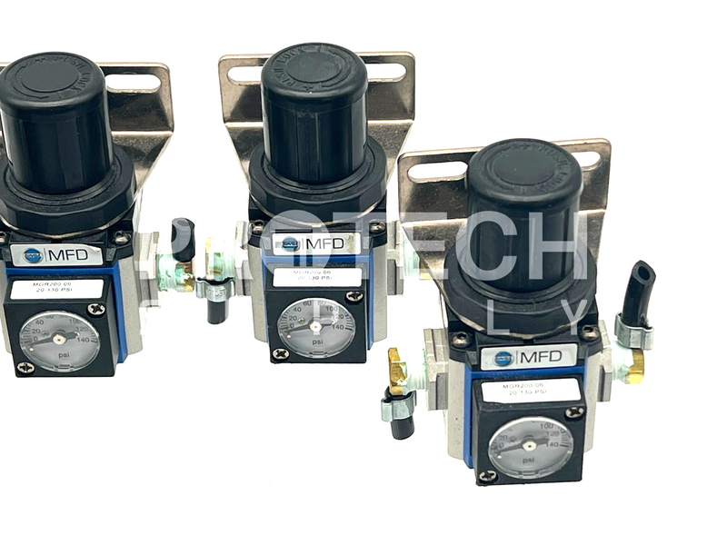 Load image into Gallery viewer, (Lot of 6) Bimba x2 MGR200-06L + x4 MGR200-06 PSI Regulator GUARANTEED
