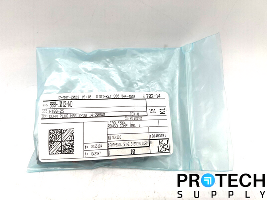 7/Pk Amphenol 2 Rectangular Connector 889-1012-ND with WARRANTY