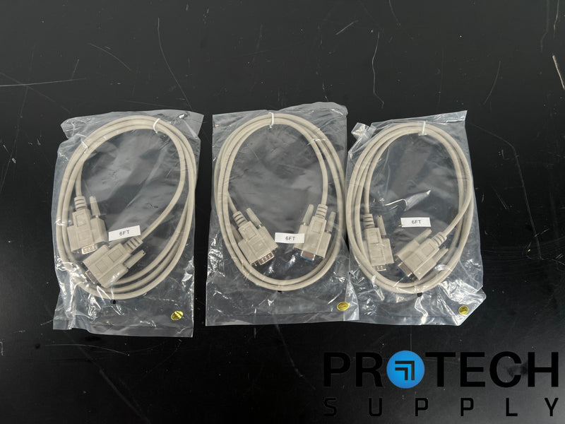 Load image into Gallery viewer, (Lot of 3) DB9 Male to DB9 Female Cable 6Ft with WARRANTY
