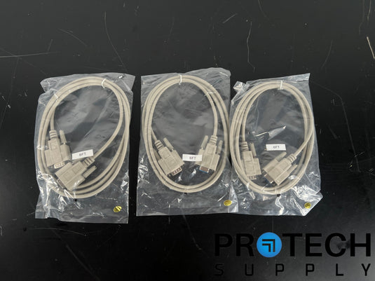 (Lot of 3) DB9 Male to DB9 Female Cable 6Ft with WARRANTY