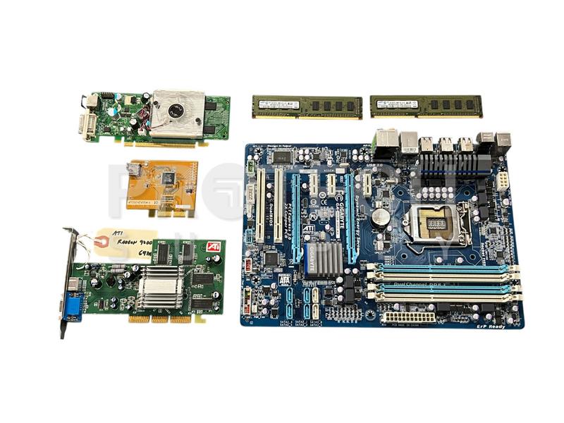 Load image into Gallery viewer, Lot of Misc PC Components Graphics Card / Memory Ram / Motherboard
