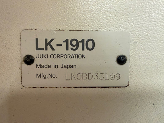 JUKI LK-1910 Sewing Machine + Table Setup
