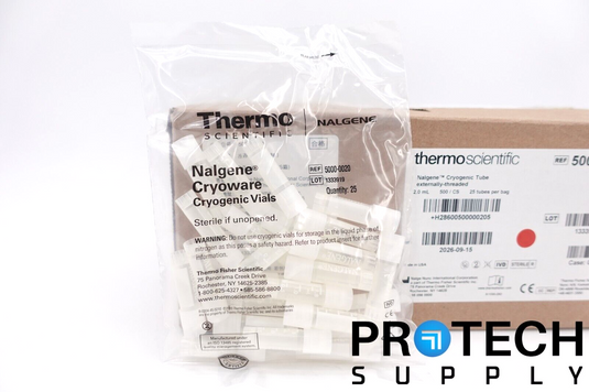 (500/Box) Thermo Scientific 5000-0020 Nalgene Cryogenic Vials 2.0mL Tubes NEW