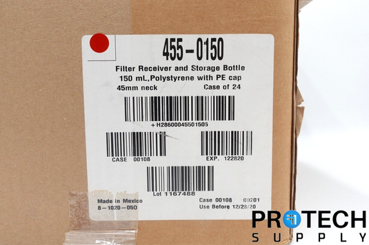 Thermo Scientific Nalgene 455-0150 150ml Receiver Bottle 45mm Neck NEW