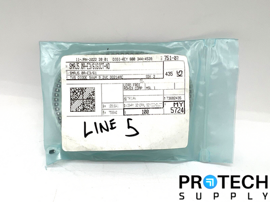 (Approx 90) Vishay General Diode Surface Mount SMAJ5.0A-E3/61GICT-ND w/ WARRANTY