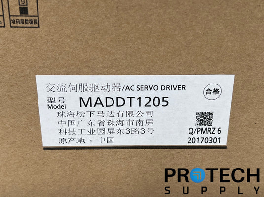 Panasonic MADDT1205 AC Servo Driver NEW with WARRANTY