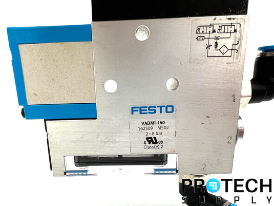 Assy Festo VADMI-140 Vacuum Generator + MSOEB-3-24V Solenoid Valve w/ WARRANTY