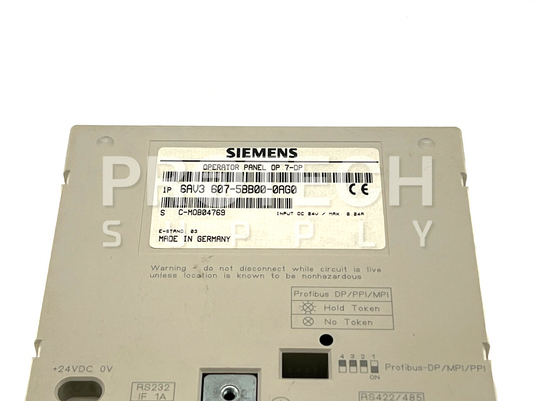 Siemens 6AV3 607-5BB00-0AG0 Operator Panel OP 7-DP with WARRANTY
