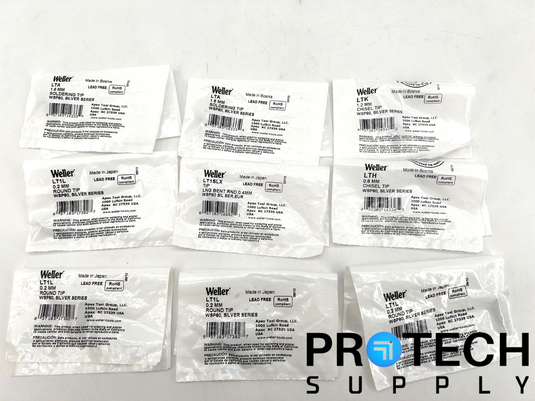 (Lot of 9) Weller LT1L / LT1SLX / LTK / LTH  / LTA Soldering Tips