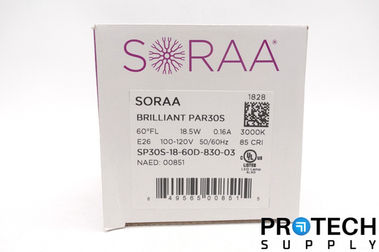 Soraa Brilliant PAR30S / LED Light Bulb E26 / 3000K 18.5W 60° NEW with WARRANTY
