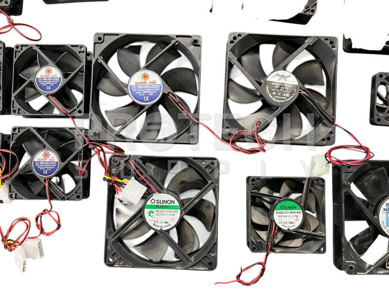 Load image into Gallery viewer, (Lot of 16) Misc Cooling Fan Super Fan / Nidec / Ruilian Science / Suson / Delta
