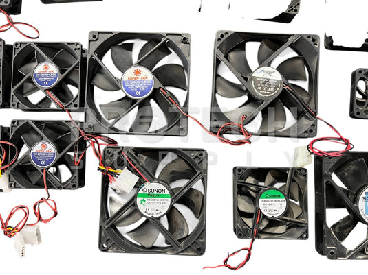(Lot of 16) Misc Cooling Fan Super Fan / Nidec / Ruilian Science / Suson / Delta