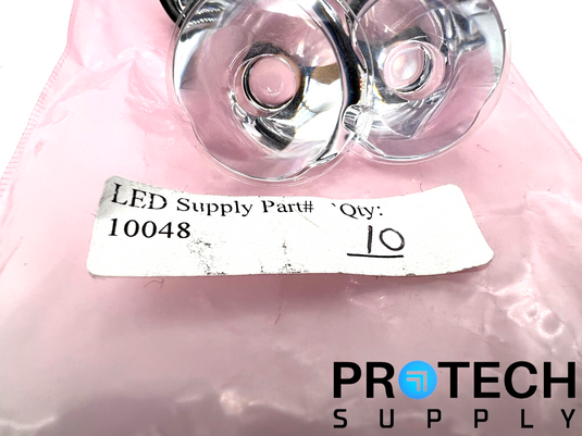 (9/Pk) LED Supply 10048 Carclo Lens 26.5mm Plain Tight Spot LED Optic