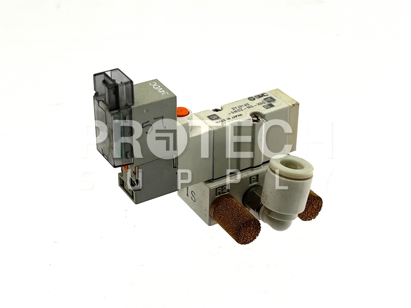 Load image into Gallery viewer, (Lot of 4) SMC SYJ3140-5MOZ Solenoid Valves 24VDC
