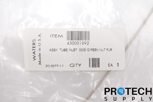 Waters 430001892 ASSY Tube Inlet 0025 ID Peek Nut FLR NEW with WARRANTY