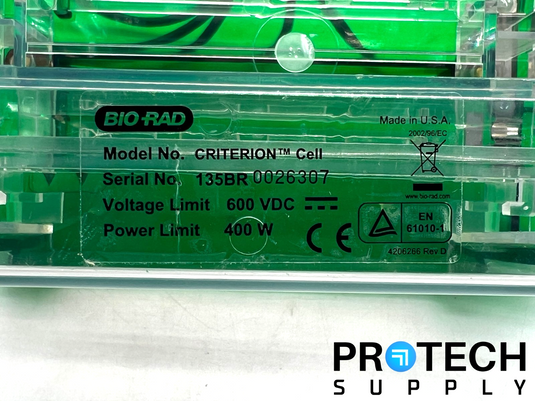 Bio Rad Criterion Cell 135BR Vertical Electrophoresis Cell with WARRANTY