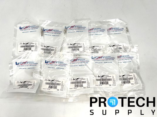 (Lot of 10) L-com ASM-1102 SMA Connector Plug 50Ohms Male Pin NEW with WARRANTY