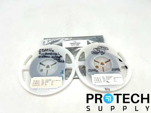 (1200/Pk) TXC Corporation AM25070002 Crystal 25 MHz with WARRANTY