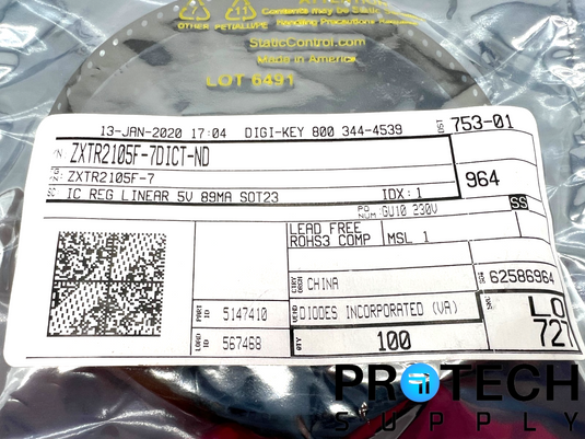 (100/Pk) Diodes ZXTR2105F-7 Linear Voltage Regulator NEW with WARRANTY