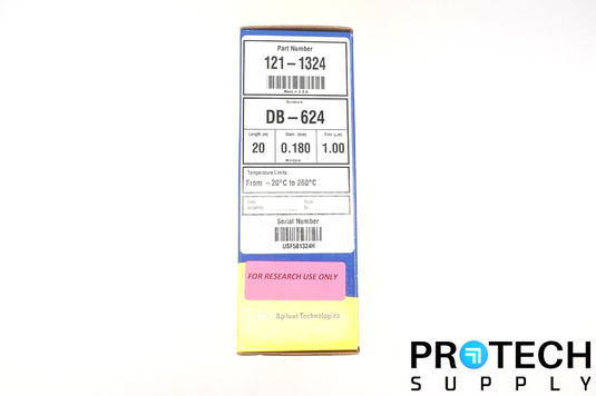 Agilent 121-1324 DB-624 20m X 0.18mm 1.00 µm J&W GC Column with WARRANTY
