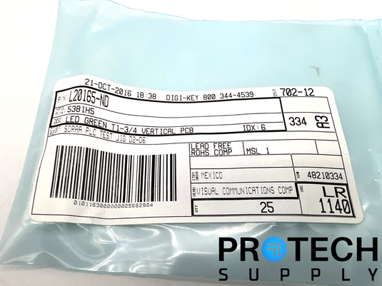 (24/Pk)	Visual Communications 5381H5 LED Circuit Board Indicator with WARRANTY