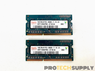 (Lot of 2) Hynix 1GB 2Rx16 SoDimm DDr3 HMT112S6AFR6C-G7 with WARRANTY