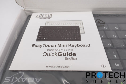 Adesso AKB-110 Black EasyTouch Mini Keyboard NEW with WARRANTY