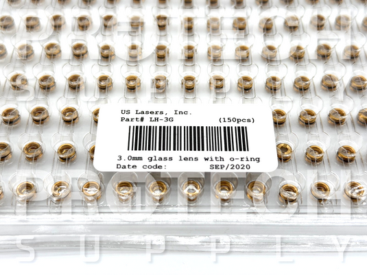 (Pack of 150) US Lasers LH-3G 3.0mm Glass Lens Precision Optical Laser Optics