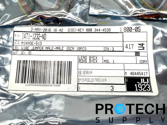 (3/Pk) MikroElektronika MIKROE-513 Jumper Wire Male with WARRANTY