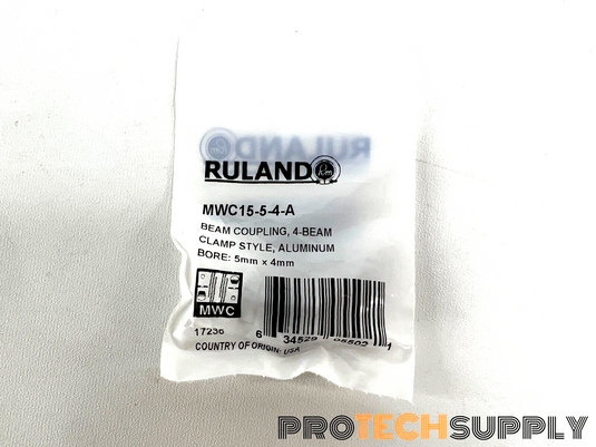 NEW Ruland MWC15-5-4-A Clamping 4-Beam Coupling with WARRANTY