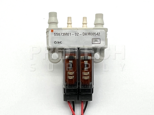 SMC S070M-6DC-32 Manifold Array of 2 Solenoid Valves with WARRANTY