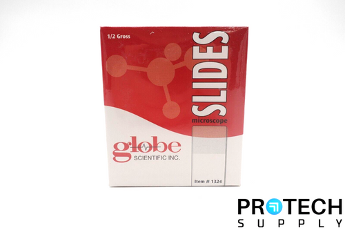(72/Pk) Globe 1324 Microscope Slide 25 x 75 mm Frosted End NEW with WARRANTY