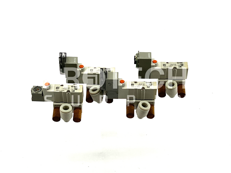 Load image into Gallery viewer, (Lot of 4) SMC SYJ3140-5MOZ Solenoid Valves 24VDC

