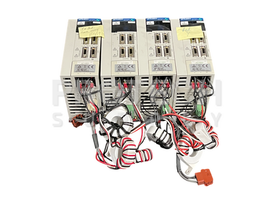 (Lot of 4) Mitsubishi MR-J2S-40B1-EH018 AC Servo Drive FOR PARTS / REPAIR