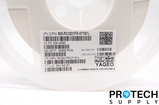 10,000/Reel YAGEO RC0201FR-071M1L 1.1 MOhms ±1% Thick Film Resistor 0201 NEW