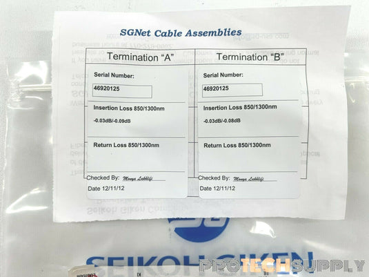NEW Agilent 1005-1206 FCU SX Jumper Cable with WARRANTY