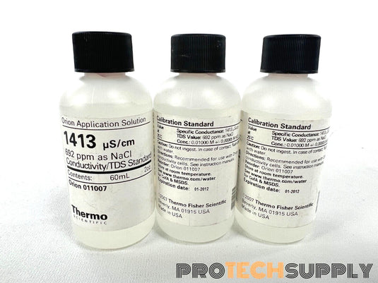 Thermo Scientific 3x60 mL Bottle 011007 1413µS/cm Conductivity/TDS Standard 