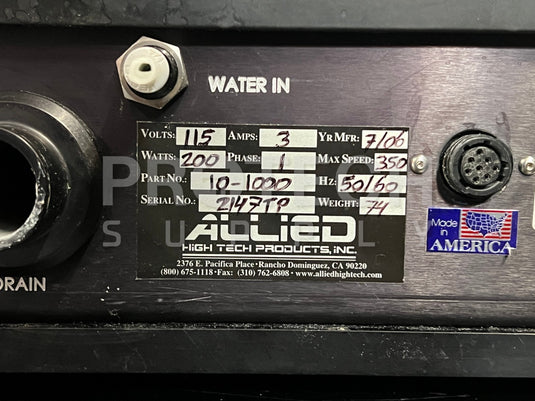 Allied 10-1000 Tech Prep Polishing System GUARANTEED