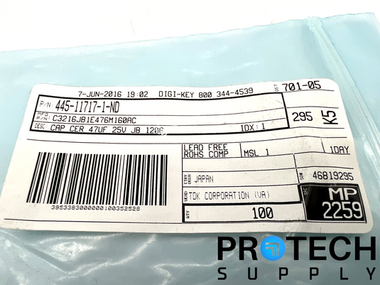 (Pack of 100) TDK C3216JB1E476M160AC Ceramic Capacitor NEW with WARRANTY