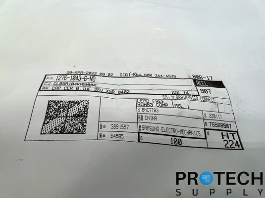Approx 100 Electro-Mechanics Ceramic Capacitor 1276-1043-6-ND w/ WARRANTY