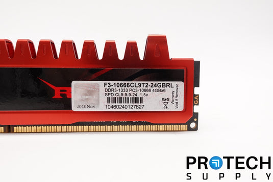 G.Skill Ripjaws F3-10666CL9T2-24GBRL Ram DDR3-1333 4GB with WARRANTY
