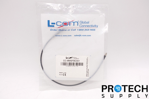 L-Com CC-MMSFBC001 Reverse Polarity SMA Jack Cable Assembly NEW with WARRANTY
